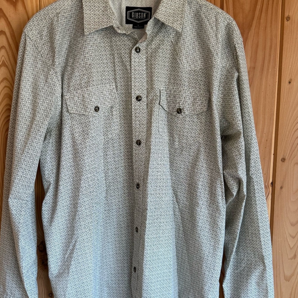 Men's Vintage Western Shirt with Pearl Buttons